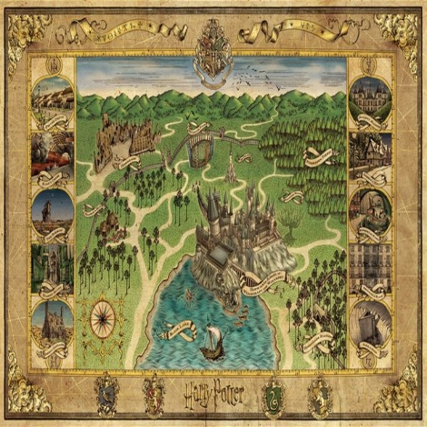 Hogwarts Cloth Map