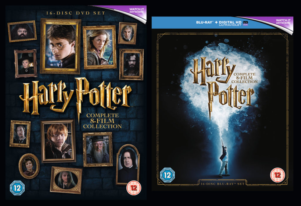 Newly Designed Harry Potter DVD Blu ray and Steelbook Covers