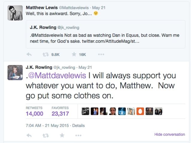 Rowling tweet