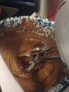 Chocolate Frosting in the Making