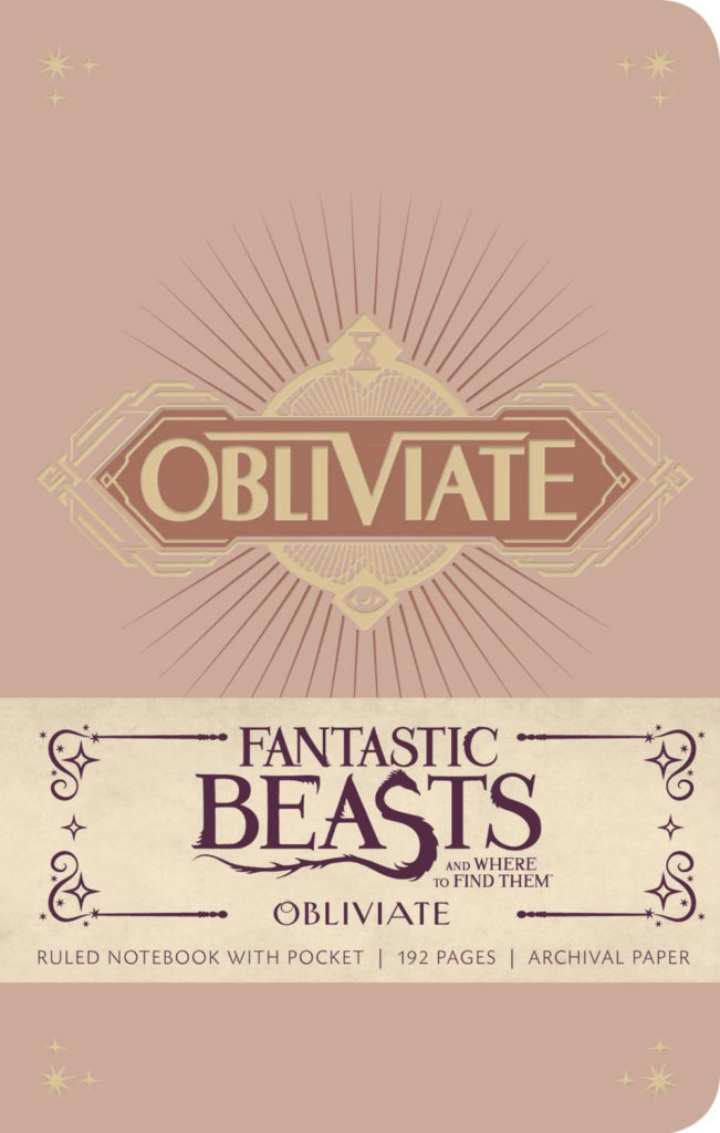 Fantastic Beasts and Where to Find Them: Obliviate Hardcover Ruled Notebook. $12.99.