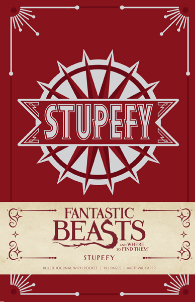 Fantastic Beasts and Where to Find Them: Stupefy Hardcover Ruled Journal. $19.95.