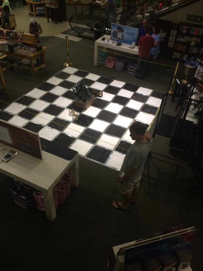 A life sized Wizard's Chess at Carle Place, NY.
