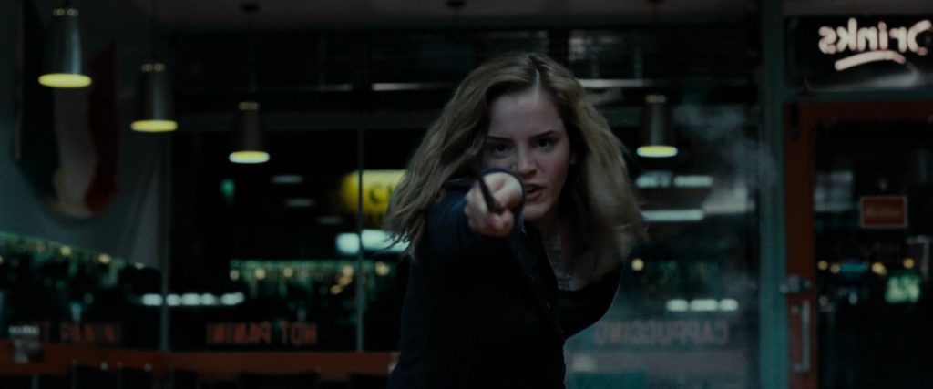 Hermione Fighting in the Deathly Hallows Part 1