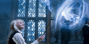 Luna casting her Patronus