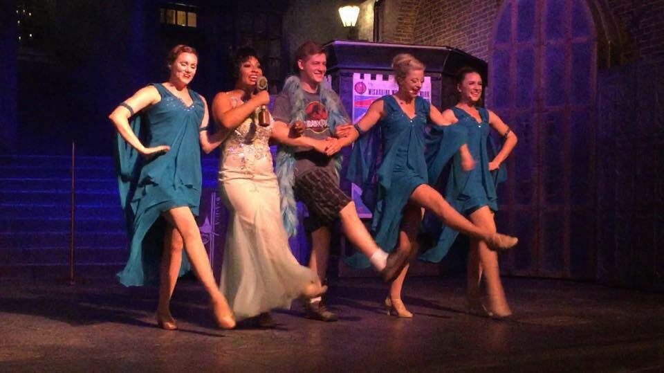  Celestina Warbeck and the Banshees dancing on a stage