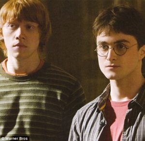 Harry and Ron standing