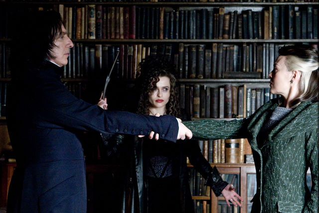 ISTJs Severus Snape and Narcissa Malfoy prove their devotion by performing the Unbreakable Vow.