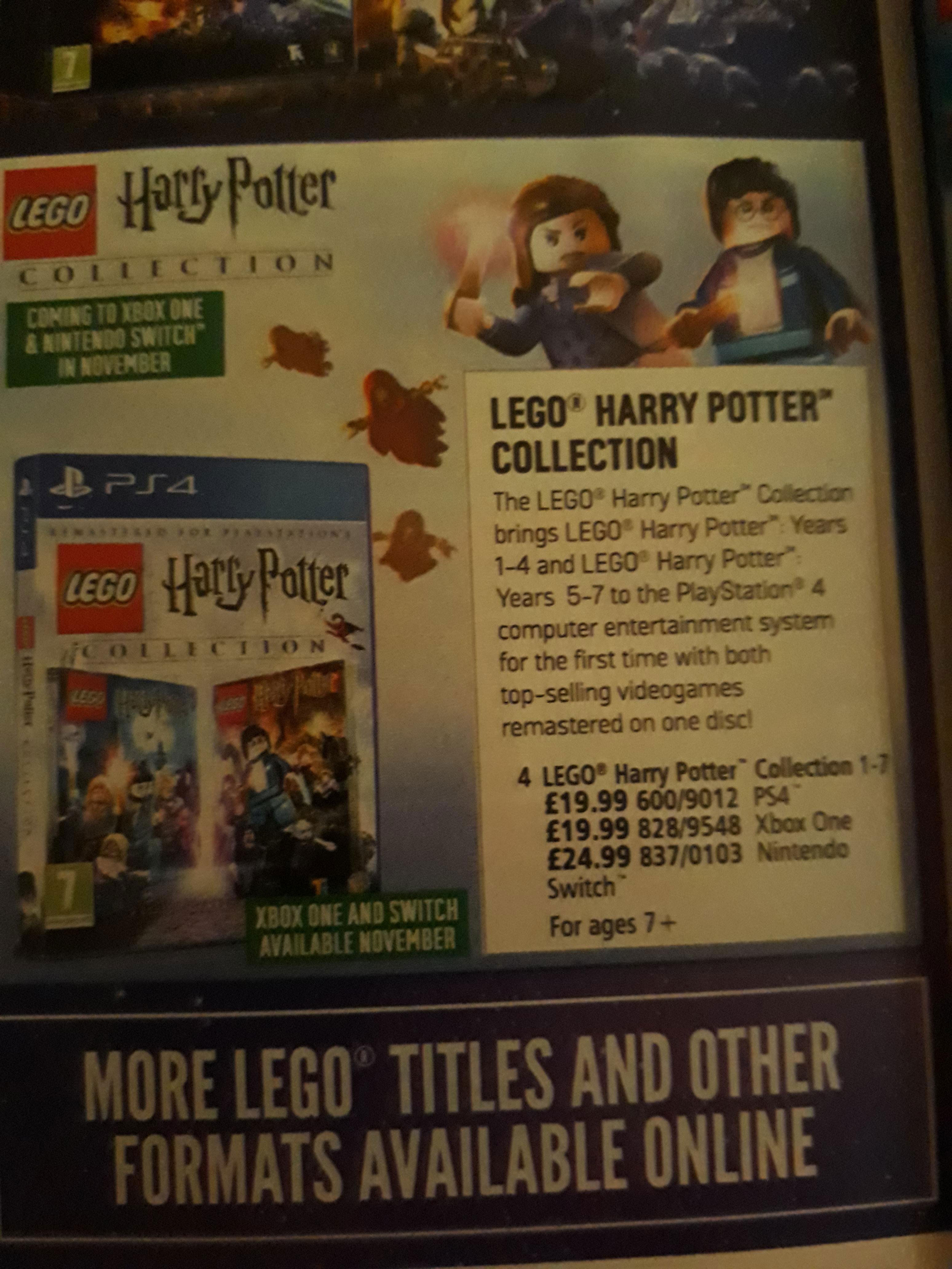 LEGO Harry Potter Collection na Switch