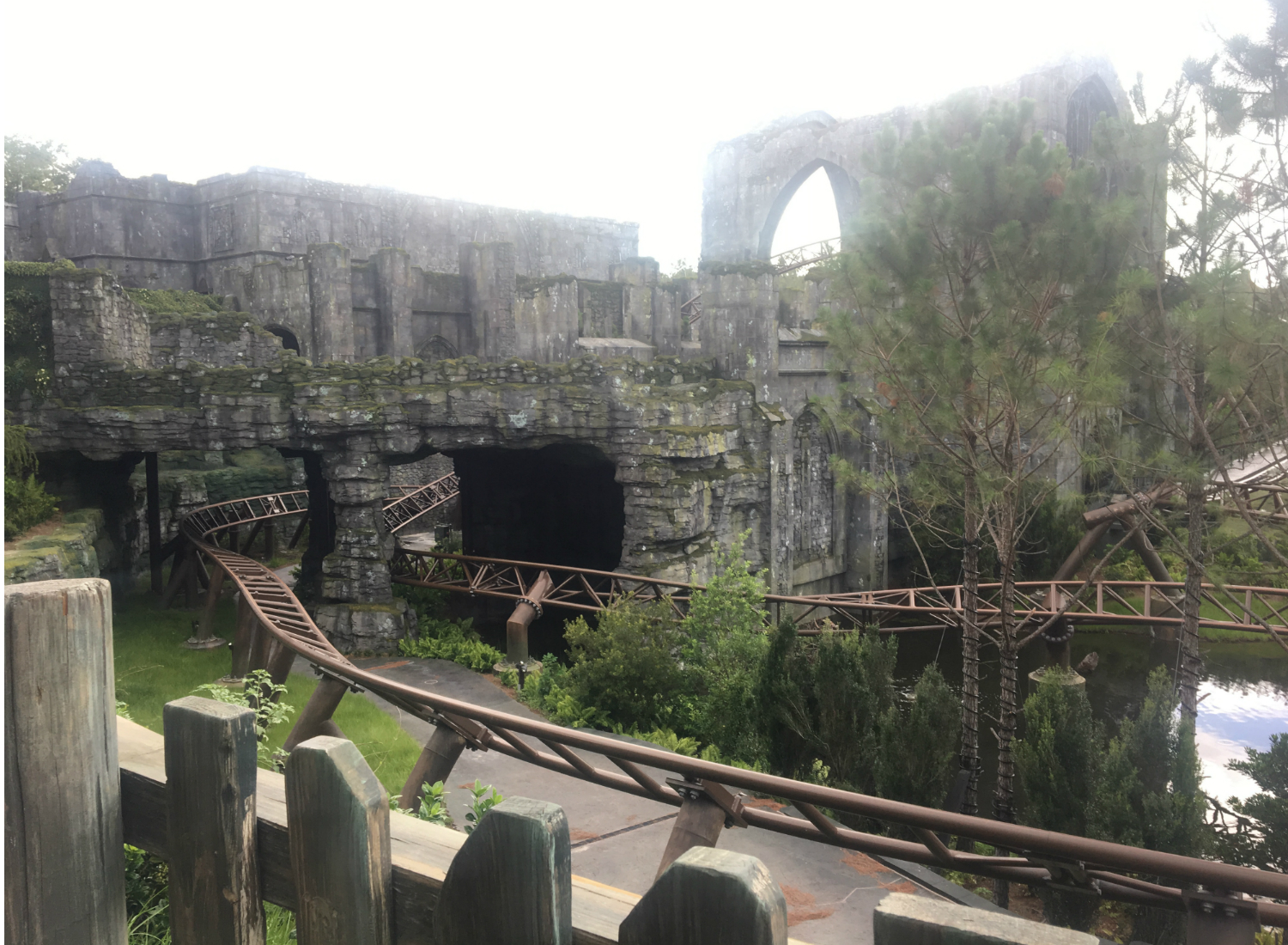 Hagrid's Magical Creature Motorbike Adventure has lots of magical twists and turns along the tracks.