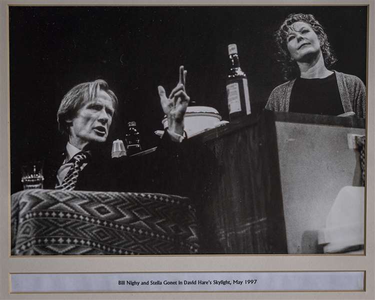 Bill Nighy is featured onstage at the Cambridge Arts Theatre in a photo from the theatre's historic archive.