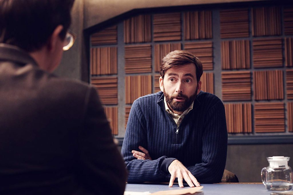 David Tennant is pictured in a still from "Criminal".