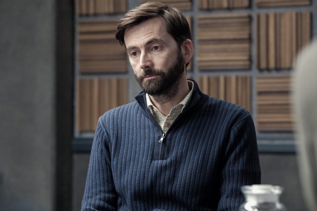 David Tennant is pictured in a still from "Criminal".