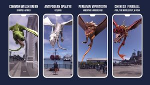 Photo of Harry Potter: Wizards Unite dragons which will appear in the app starting Labor Day weekend.