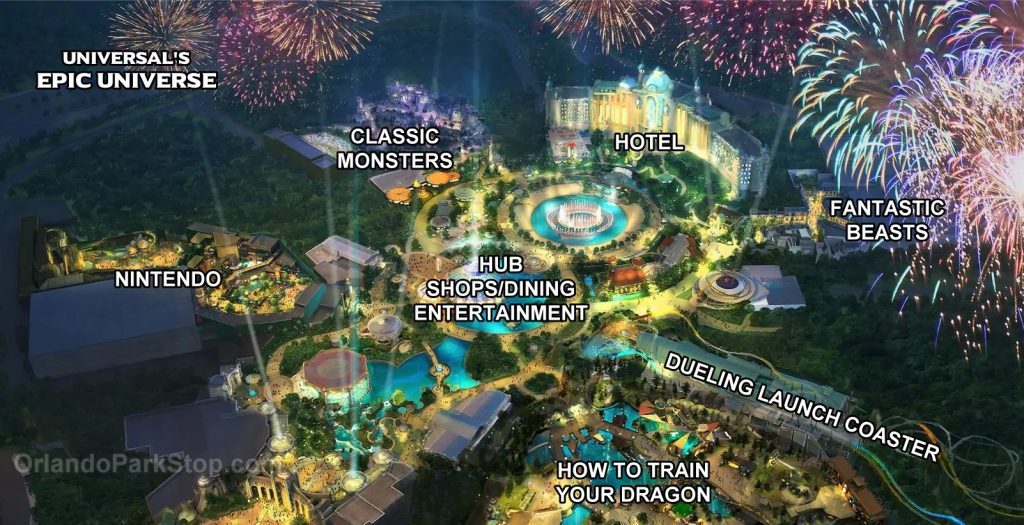 Epic Universe Land Map