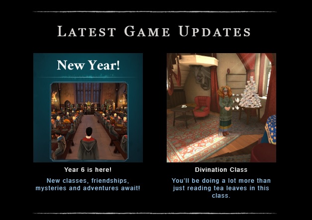 The latest updates to "Harry Potter: Hogwarts Mystery" include the start of sixth year and the introduction of Divination classes.