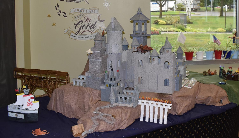 A model of Hogwarts Castle, as created by participants at SCO Family of Services’ Day Hab Center in New York.