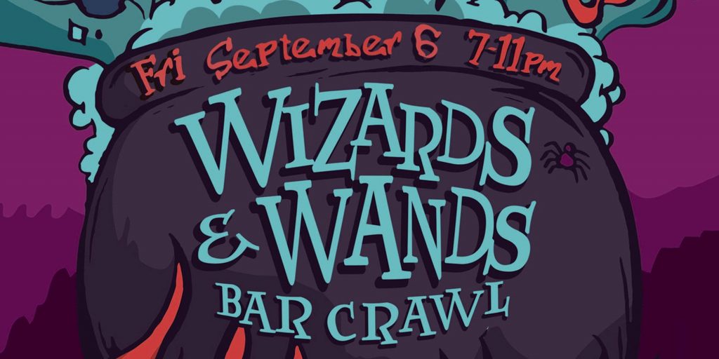 Witchy brews and other spirits will be available at the Wizards and Wands Bar Crawl in Arlington, Texas.