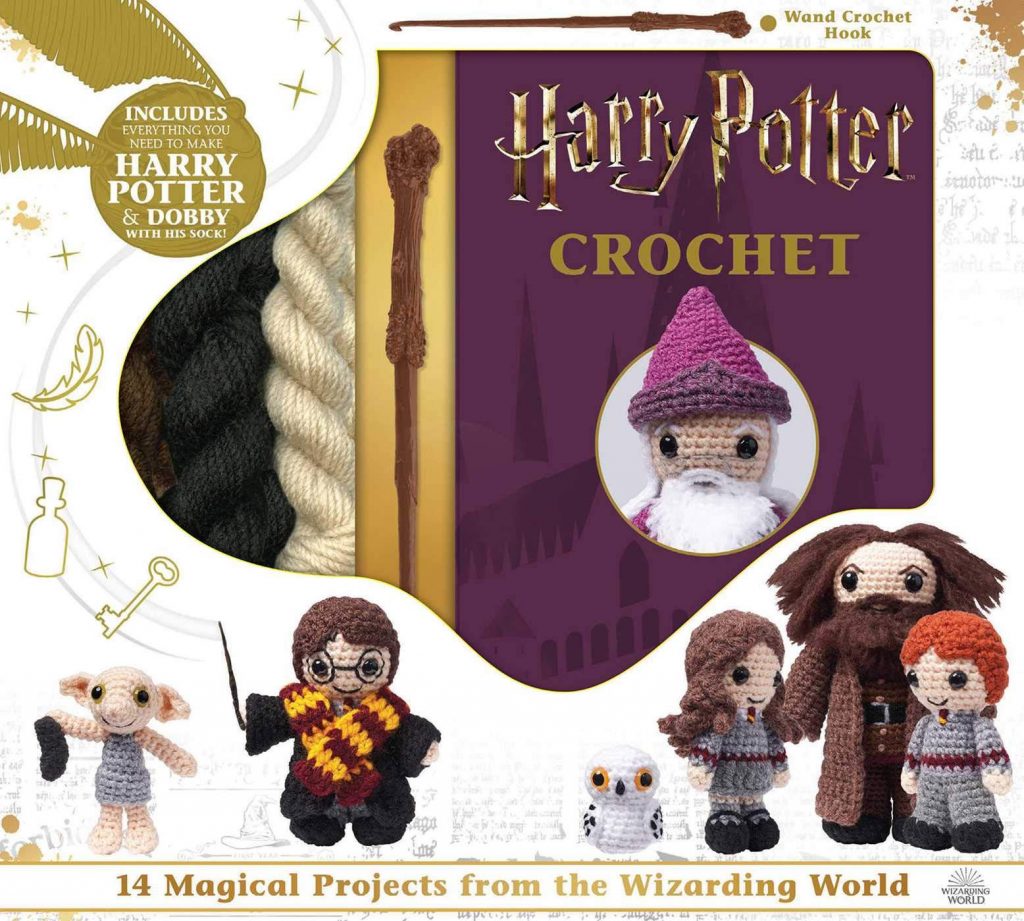 This "Harry Potter Crochet" book gives you enough materials to create Harry Potter and Dobby, with instructions for ten more characters!