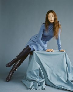 Claudia Kim poses for "Wonderland" magazine.