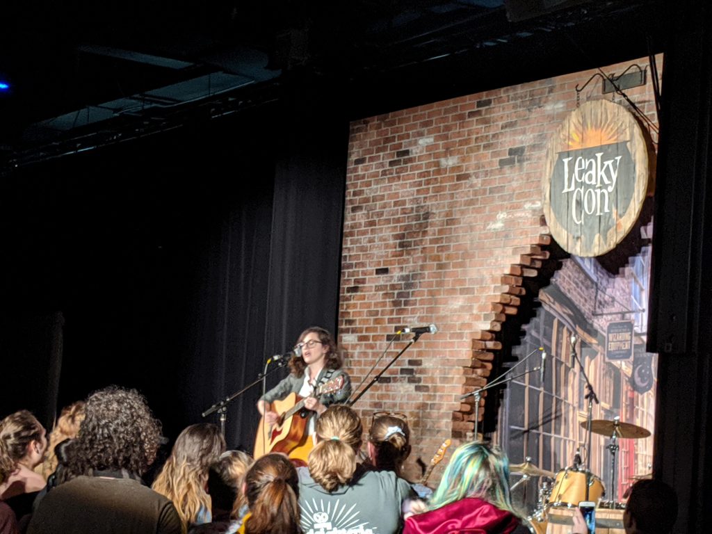 Lauren Fairweather performing at LeakyCon 10