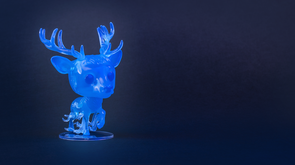 An image showing the stag Patronus Funko Pop!.