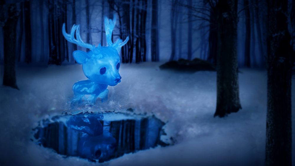 An image showing the stag Patronus Funko Pop!.