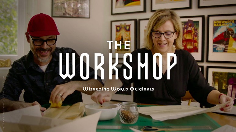 "The Worshop" logo with graphic designers Mina and Lima