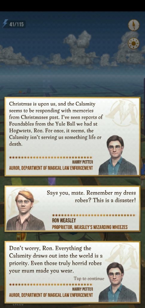 Ron Weasley wants you to rid the world of his dress robes in "Harry Potter: Wizards Unite".