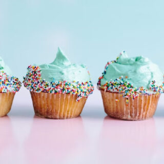 A row of cupcakes. Photo from Unsplash.