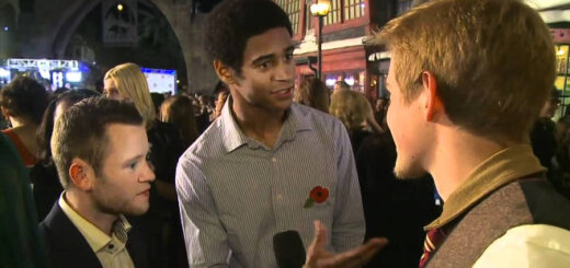 Devon Murray and Alfie Enoch on the red carpet