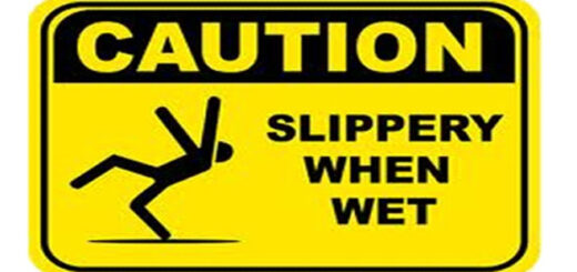 Advertisement for "The Trouble with Billy" that says "Caution: Slippery When Wet"