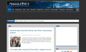 Mugglenet website from 2014