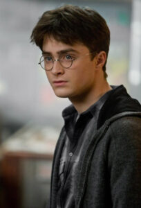 Daniel Radcliffe as Harry Potter from the Half-Blood Prince film