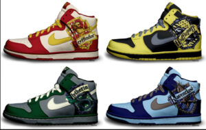 Hogwarts house nike sneakers