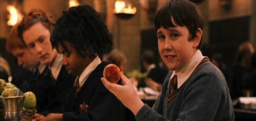 Neville Longbottom is shown holding his Remembrall in "Harry Potter and the Sorcerer's Stone".