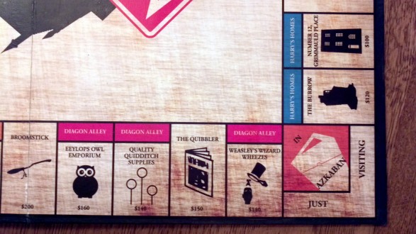 Harry Potter Monopoly board
