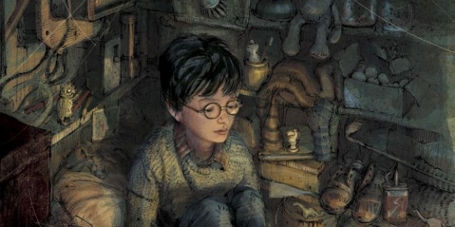 Harry in the cupboard illustration