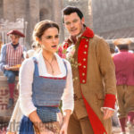 Emma Watson as Belle with Luke Evans as Gaston