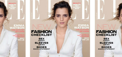 Emma Watson on the cover of "ELLE UK". (Photographed by Kerry Hallihan)