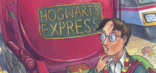 The cover of the first edition of "Harry Potter and the Philosopher's Stone" is shown.