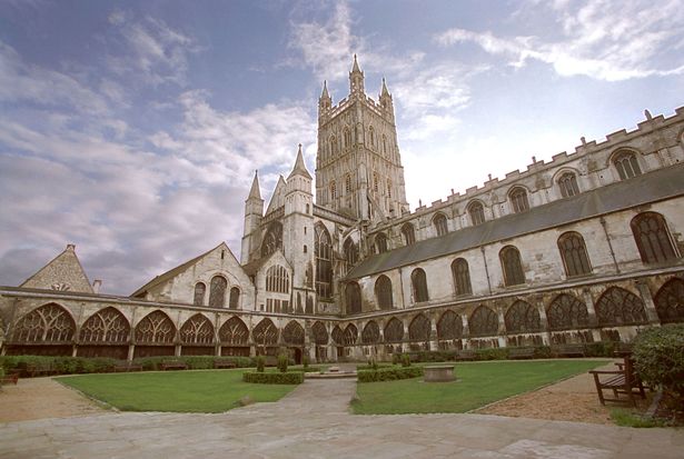 Outside look of Gloucester Cathedral