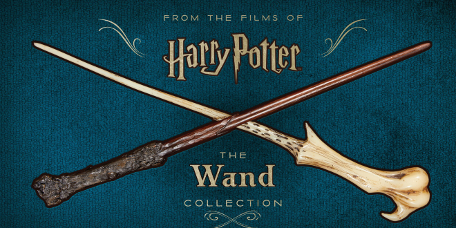 The cover art for the upcoming paperback release of "Harry Potter: The Wand Collection".