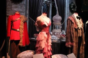 goblet of fire movie props and costumes costumes including Hermione's Yule Ball dress and Krum's and Ron's dress robes