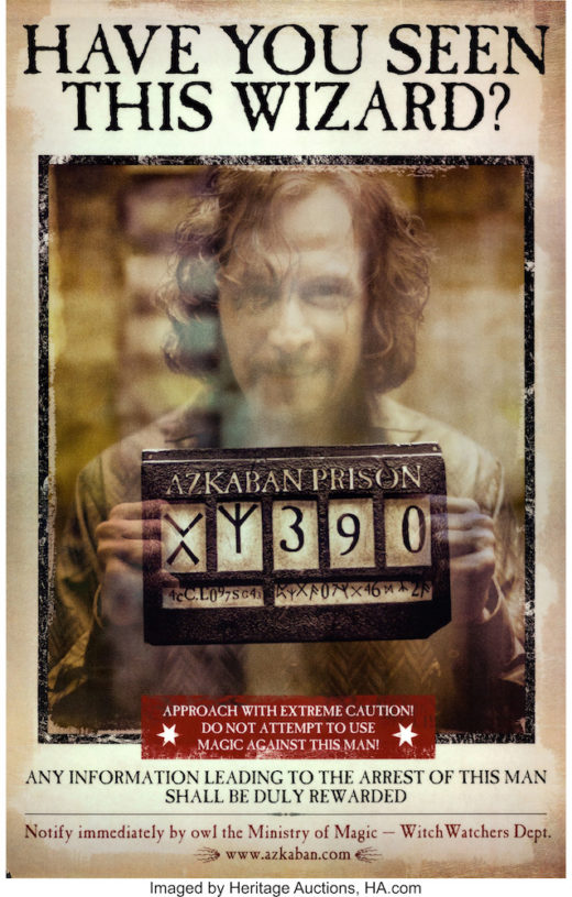 MuggleNet Exclusive: Sirius Black Wanted Poster Prototype Breaks World