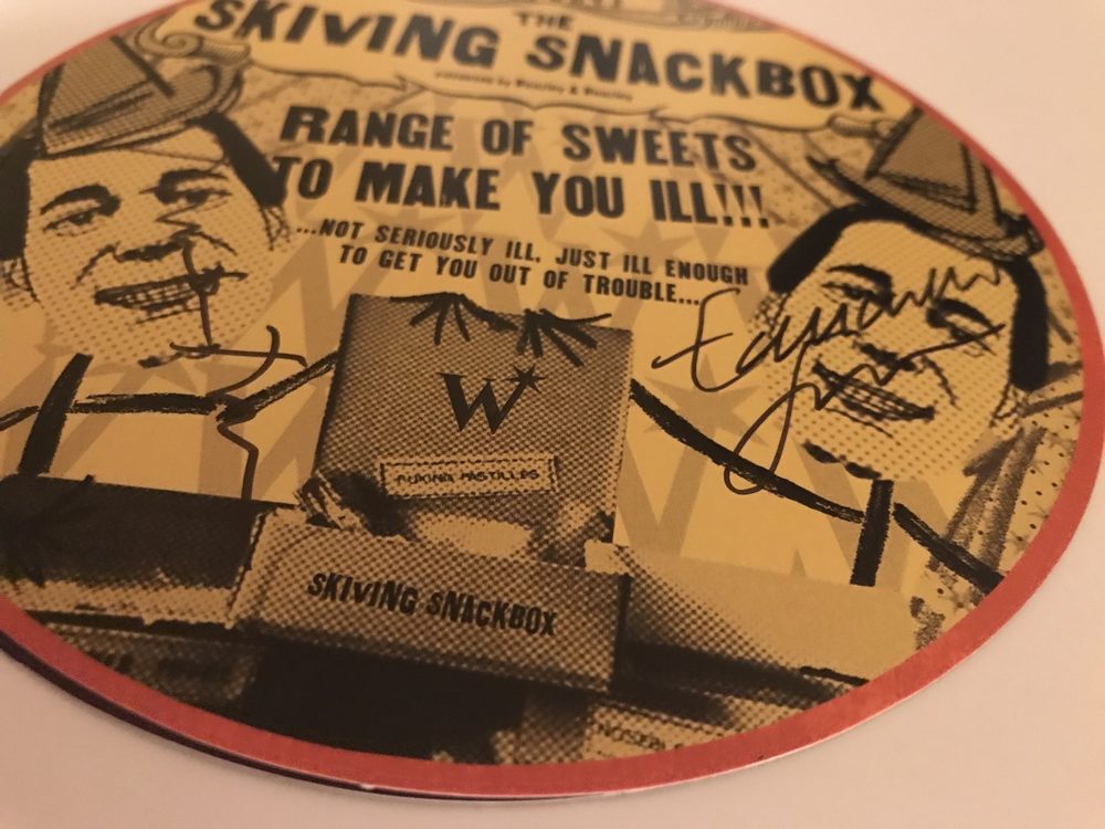 MinaLima-signed Skiving Snackbox art