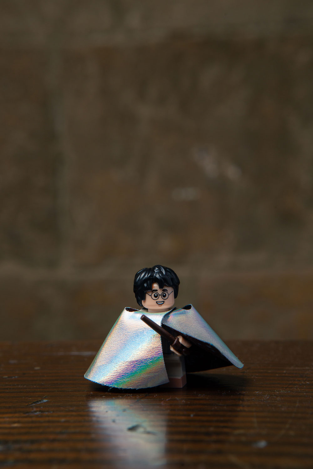 Harry is featured twice in the LEGO minifigures series (why not? He’s the title character) – in this case, in his PJs with his Invisibility Cloak.