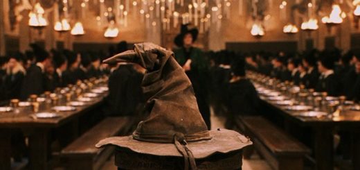 The Sorting Hat appears in front of the Great Hall set.
