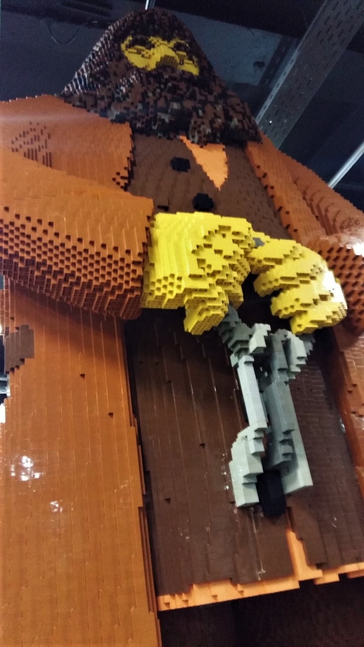 Life-size LEGO Hagrid at Hamleys