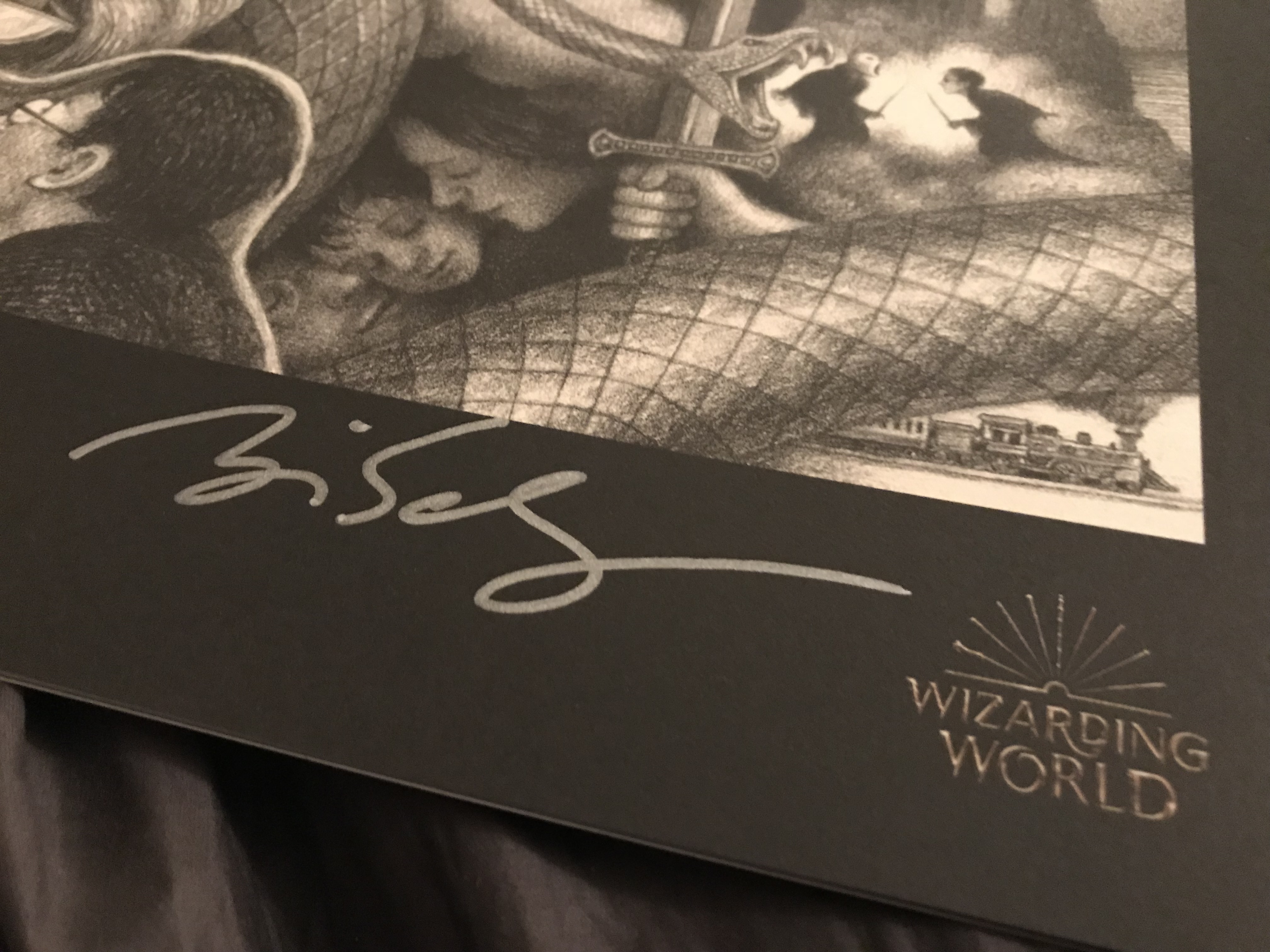 Brian Selznick-signed poster